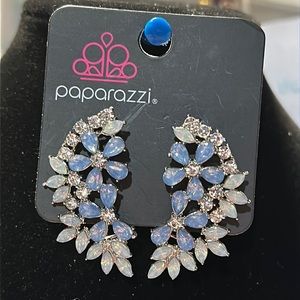 Paparazzi #42 blue bling earrings